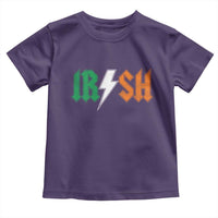 Funny Irish Rocker St Patricks Day Lightning Bolt Rock Music Lover Toddler T Shirt