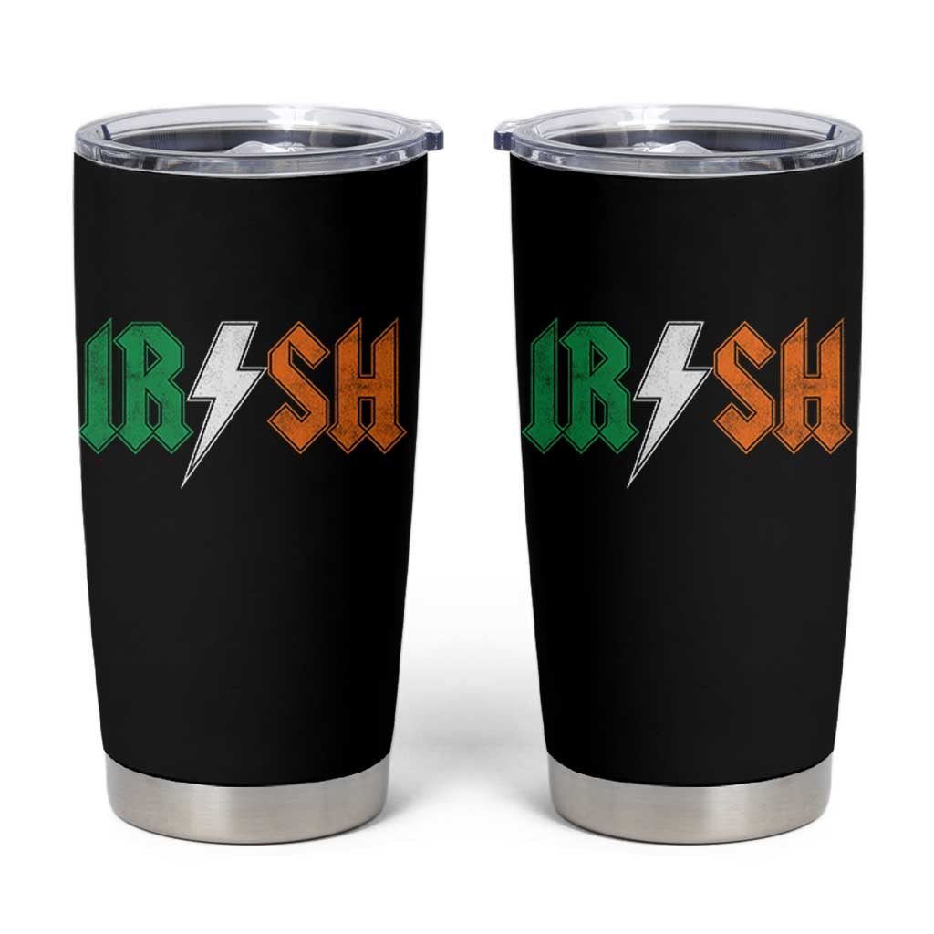 Funny Irish Rocker St Patricks Day Lightning Bolt Rock Music Lover Tumbler Cup