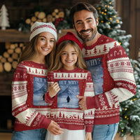 We Saw Him Heading Straight Towards The Mountain But Why Nihilist Penguin Ugly Christmas Sweater