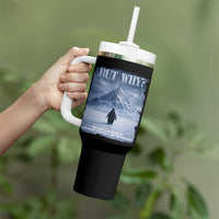 We Saw Him Heading Straight Towards The Mountain But Why Nihilist Penguin Tumbler With Handle