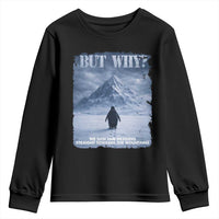 We Saw Him Heading Straight Towards The Mountain But Why Nihilist Penguin Youth Sweatshirt