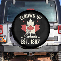 Elbows Up Canada EST 1867 Spare Tire Cover True North Strong and Free Proud Canadian Maple Leaf