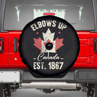 Elbows Up Canada EST 1867 Spare Tire Cover True North Strong and Free Proud Canadian Maple Leaf