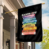 Hands Off Garden Flag Social Security And Medicare Protest Colorful Books - Wonder Print Shop