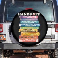 Hands Off Spare Tire Cover Social Security And Medicare Protest Colorful Books