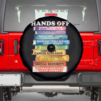 Hands Off Spare Tire Cover Social Security And Medicare Protest Colorful Books