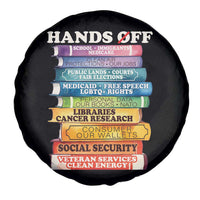 Hands Off Spare Tire Cover Social Security And Medicare Protest Colorful Books