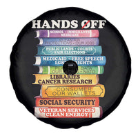Hands Off Spare Tire Cover Social Security And Medicare Protest Colorful Books
