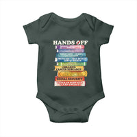 Hands Off Baby Onesie Social Security And Medicare Protest Colorful Books