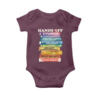Hands Off Baby Onesie Social Security And Medicare Protest Colorful Books