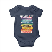 Hands Off Baby Onesie Social Security And Medicare Protest Colorful Books