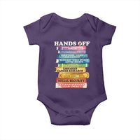 Hands Off Baby Onesie Social Security And Medicare Protest Colorful Books