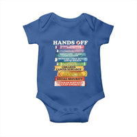 Hands Off Baby Onesie Social Security And Medicare Protest Colorful Books