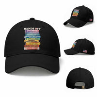 Hands Off Baseball Cap Social Security And Medicare Protest Colorful Books