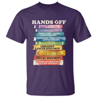 Hands Off T Shirt Social Security And Medicare Protest Colorful Books