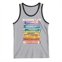 Hands Off Tank Top Social Security And Medicare Protest Colorful Books