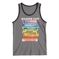 Hands Off Tank Top Social Security And Medicare Protest Colorful Books