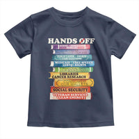 Hands Off Toddler T Shirt Social Security And Medicare Protest Colorful Books