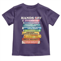 Hands Off Toddler T Shirt Social Security And Medicare Protest Colorful Books