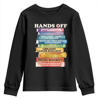 Hands Off Youth Sweatshirt Social Security And Medicare Protest Colorful Books