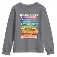 Hands Off Youth Sweatshirt Social Security And Medicare Protest Colorful Books