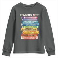 Hands Off Youth Sweatshirt Social Security And Medicare Protest Colorful Books