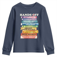 Hands Off Youth Sweatshirt Social Security And Medicare Protest Colorful Books