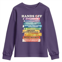 Hands Off Youth Sweatshirt Social Security And Medicare Protest Colorful Books