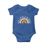 You're Safe With Me Baby Onesie LGBTQ Pride Ally Rainbow Heart