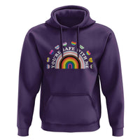 You're Safe With Me Hoodie LGBTQ Pride Ally Rainbow Heart