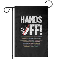 Hands Off Garden Flag Social Security And Medicare Protest Vintage Hand Print - Wonder Print Shop