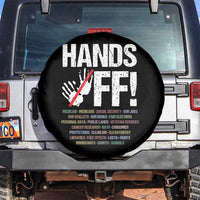 Hands Off Spare Tire Cover Social Security And Medicare Protest Vintage Hand Print