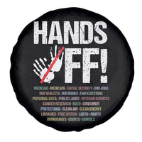 Hands Off Spare Tire Cover Social Security And Medicare Protest Vintage Hand Print