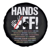 Hands Off Spare Tire Cover Social Security And Medicare Protest Vintage Hand Print