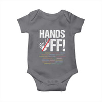 Hands Off Baby Onesie Social Security And Medicare Protest Vintage Hand Print
