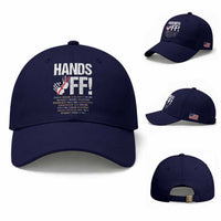 Hands Off Baseball Cap Social Security And Medicare Protest Vintage Hand Print