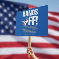 Hands Off Protest Sign Social Security And Medicare Protest Vintage Hand Print - Wonder Print Shop