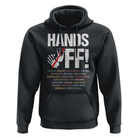 Hands Off Hoodie Social Security And Medicare Protest Vintage Hand Print