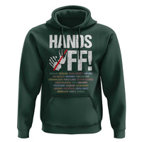 Hands Off Hoodie Social Security And Medicare Protest Vintage Hand Print