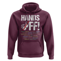 Hands Off Hoodie Social Security And Medicare Protest Vintage Hand Print