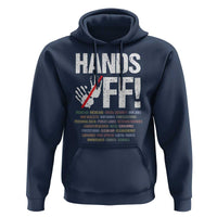 Hands Off Hoodie Social Security And Medicare Protest Vintage Hand Print