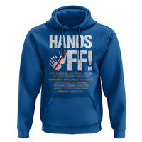 Hands Off Hoodie Social Security And Medicare Protest Vintage Hand Print