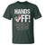 Hands Off T Shirt Social Security And Medicare Protest Vintage Hand Print