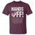 Hands Off T Shirt Social Security And Medicare Protest Vintage Hand Print