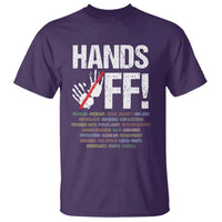 Hands Off T Shirt Social Security And Medicare Protest Vintage Hand Print