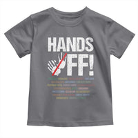 Hands Off Toddler T Shirt Social Security And Medicare Protest Vintage Hand Print