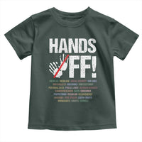 Hands Off Toddler T Shirt Social Security And Medicare Protest Vintage Hand Print