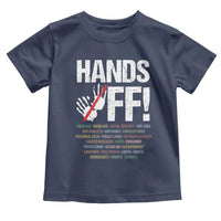 Hands Off Toddler T Shirt Social Security And Medicare Protest Vintage Hand Print