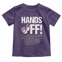 Hands Off Toddler T Shirt Social Security And Medicare Protest Vintage Hand Print