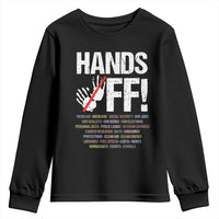 Hands Off Youth Sweatshirt Social Security And Medicare Protest Vintage Hand Print